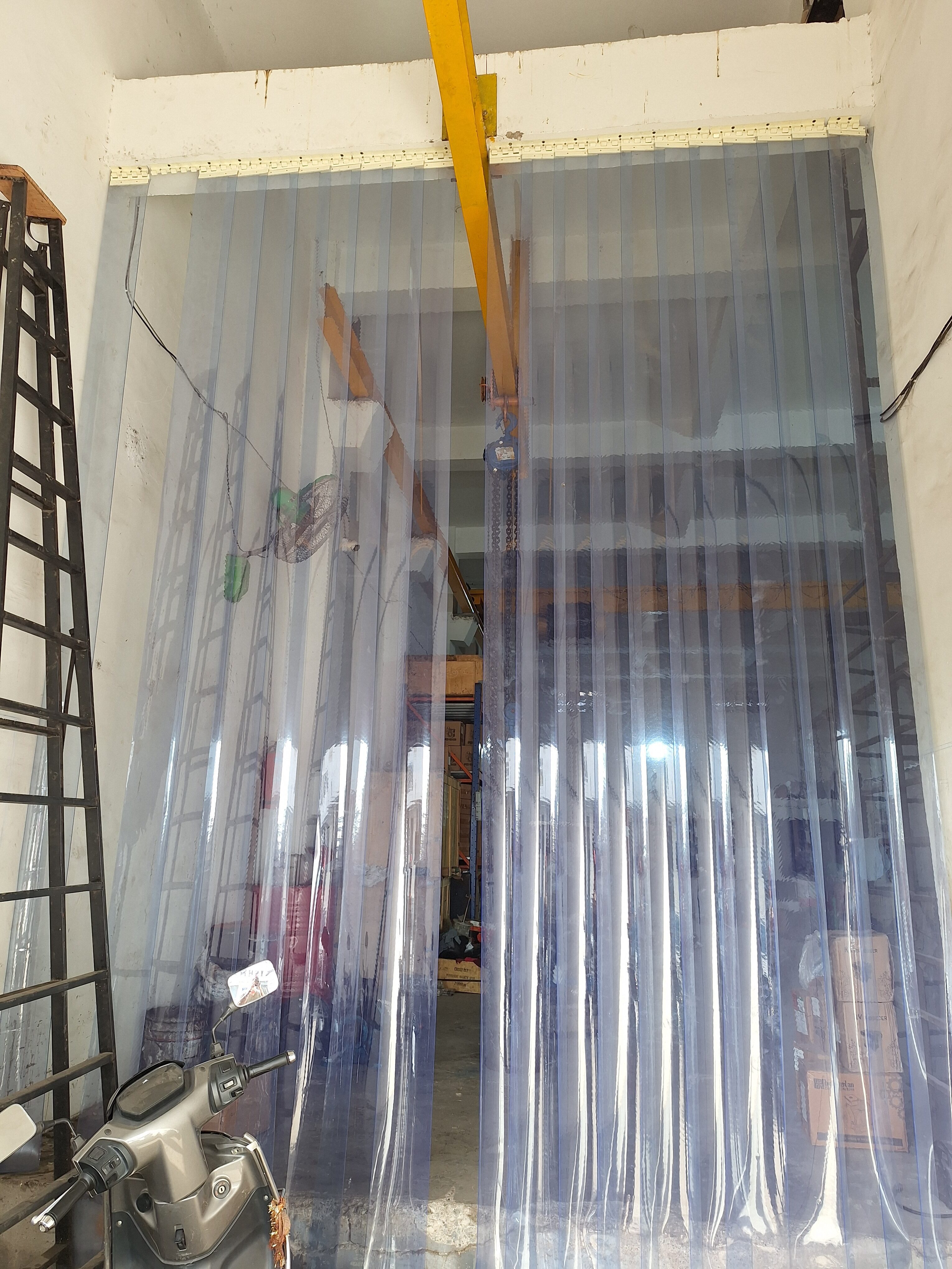PVC Strip Curtains - clear industrial curtain